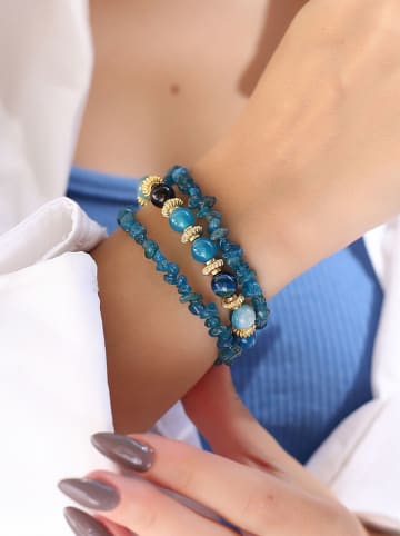 Vergulde armband met edelstenen