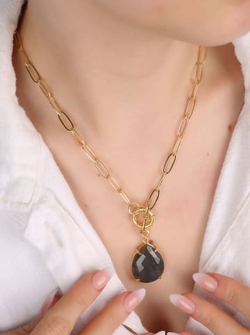 Vergulde ketting met hanger - (L)50 cm