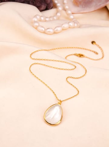 Vergulde ketting met hanger - (L)45 cm