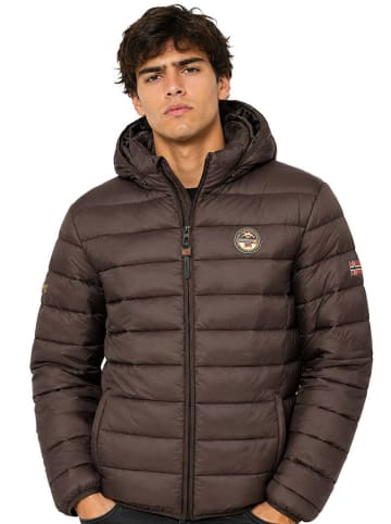 Steppjacke "Amigoflag" in Dunkelbraun