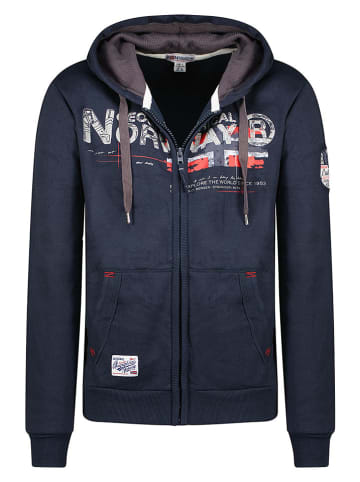 Sweatvest "Gisland" donkerblauw