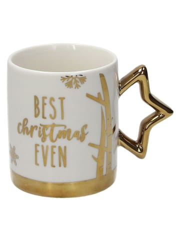 Tasse ''Scritta'' in Weiß/ Gold - 330 ml