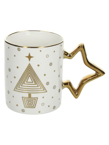 Tasse ''Star'' in Weiß/ Gold - 330 ml