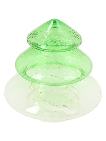 LED-Dekoleuchte "Christmas Wish" in Grün - (H)15 x Ø 10,5 cm