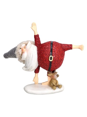 Dekofigur "Santa Halfmoon" in Rot - (B)17 x (H)21,5 x (T)8 cm