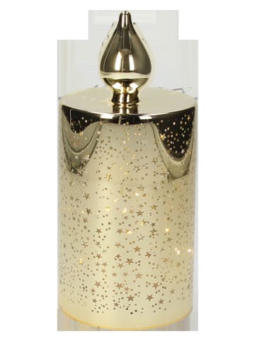 LED-Dekoleuchte "Christmas Stardust" in Gold - (H)21 x Ø 9 cm