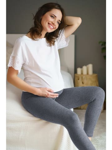 Legginsy ciążowe w kolorze szarym
