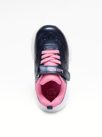 Sneakers "Marielle" donkerblauw/lichtroze