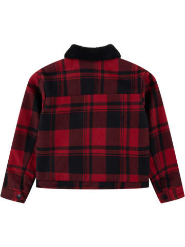Hemdjacke in Schwarz/ Rot