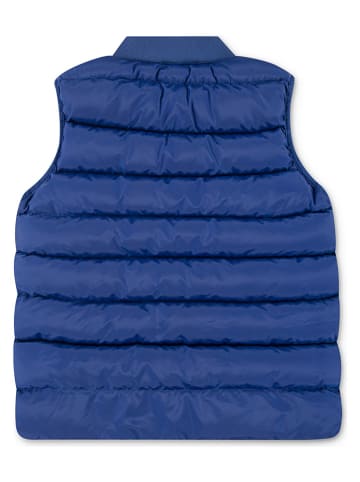 Doorgestikte bodywarmer blauw