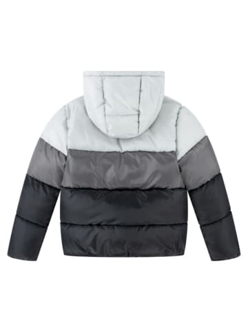 Steppjacke in Schwarz/ Grau/ Weiß
