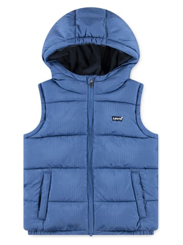 Doorgestikte bodywarmer blauw
