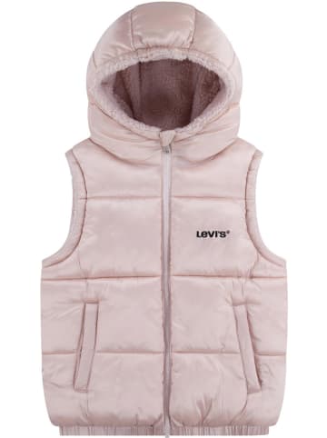 Doorgestikte bodywarmer lichtroze