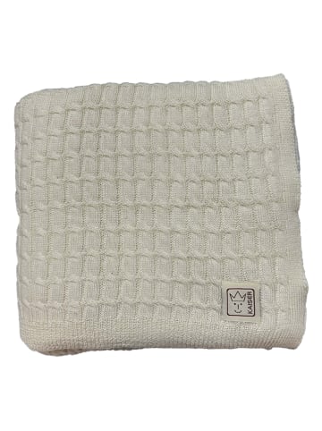 Merinowolldecke in Creme