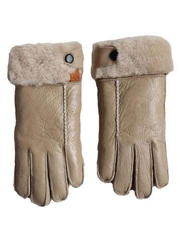 Lammfell-Handschuhe "Lady" in Beige