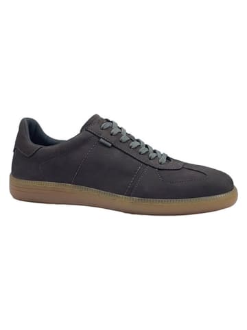 Skórzane sneakersy w kolorze antracytowym