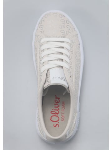 Sneakersy w kolorze szaro-srebrnym
