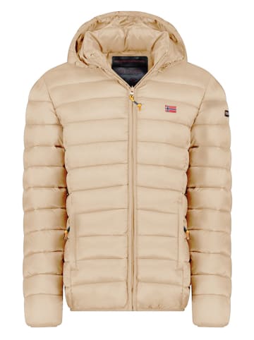 Doorgestikte jas "Amigolor" beige