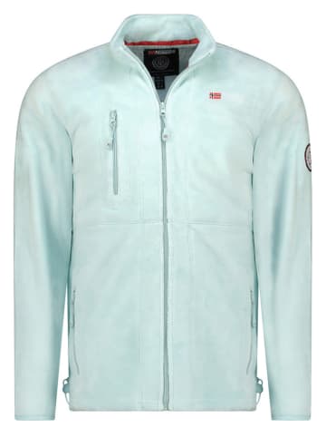 Fleece vest "Upload" lichtblauw
