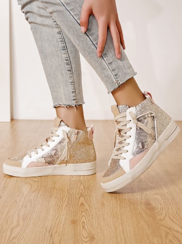 Sneakers goudkleurig