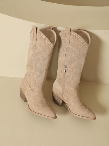 Westernstiefel in Beige