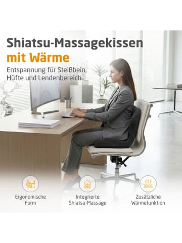 Poduszka "MC 300" w kolorze czarnym do masażu shiatsu