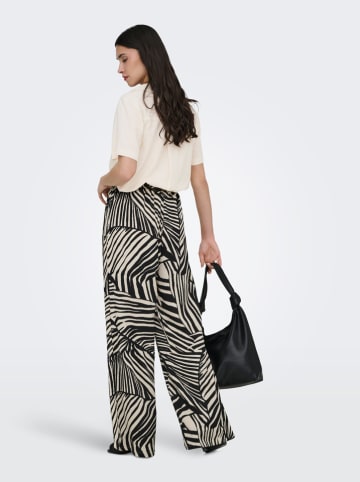 Broek "Debbie" beige/zwart
