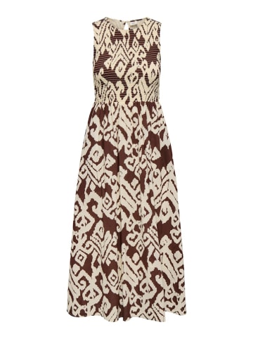 Kleid in Braun/ Beige