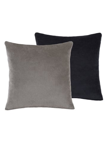 Kissenhülle in Grau/ Schwarz - (L)50 x (B)50 cm