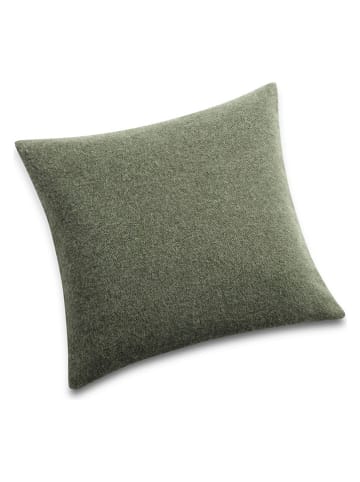 Woll-Kissenhülle in Grün - (L)40 x (B)40 cm