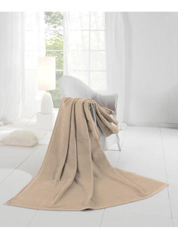Wohndecke in Beige - (L)200 x (B)150 cm