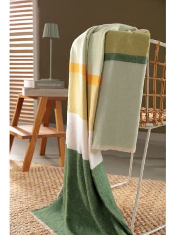 Pled "Ever Stripe" w kolorze zielono-żółtym - 170 x 130 cm