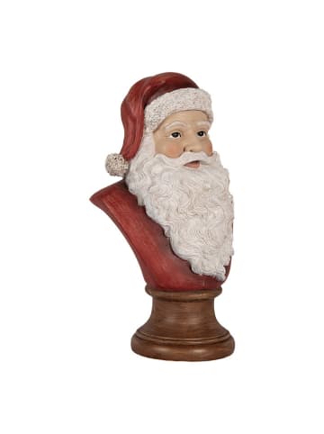 Decofiguur "Kerstman" rood/wit - (B)18 x (H)30 x (D)12 cm