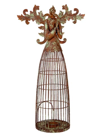 Świecznik "Angel" w kolorze brązowym - 29 x 58 x 17 cm