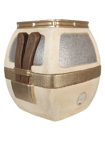 Decoledobject "Skilift" crème/goudkleurig - (B)48 x (H)51 x (D)47 cm