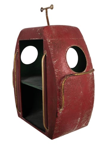 Dekoobjekt "Skilift" in Rot - (B)48 x (H)60 x (T)26 cm