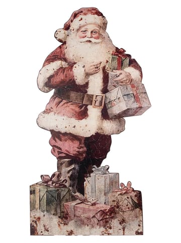 Dekoracja "Santa Claus" w kolorze czerwono-białym - 50 x 96 x 2 cm