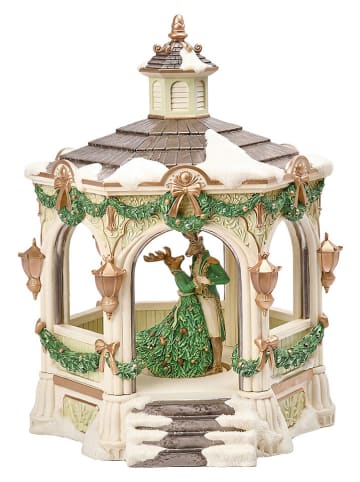 Led-muziekdoos "Pavillon" crème/groen - (B)35 x (H)43 x (D)33 cm