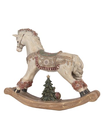Decoratief object "Schaukelpferd" beige - (B)55 x (H)46 x (D)14 cm