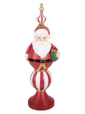 Decoledobject "Nussknacker" rood/wit - (B)19 x (H)57 x (D)16 cm
