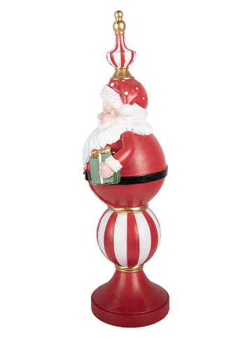 Decoledobject "Nussknacker" rood/wit - (B)19 x (H)57 x (D)16 cm