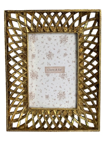 Ramka w kolorze złotym na zdjęcia - 17 x 22 cm
