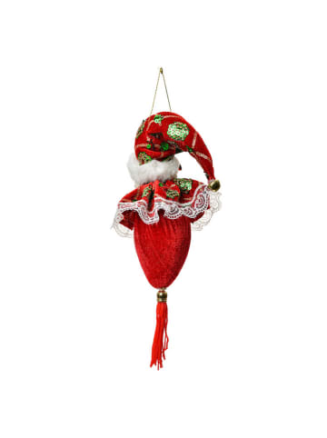 Zawieszka dekoracyjna w kolorze czerwonym - wys. 35 cm