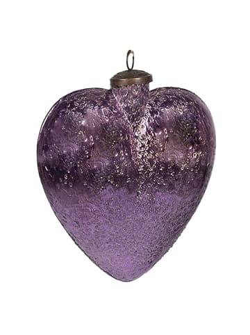 Christbaumkugel in Lila - (B)16 x (H)17 cm