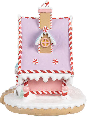 Decoratief figuur ''Huis'' meerkleurig - (B)16 x (H)15 x (D)13 cm