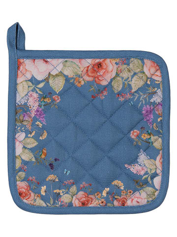 2-delige set: pannenlappen blauw - (L)20 x (B)20 cm
