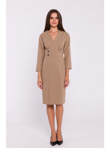 Kleid in Beige