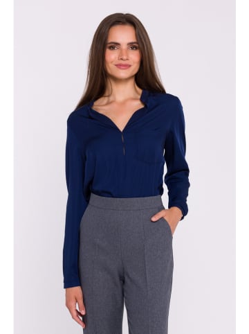 Bluse in Dunkelblau