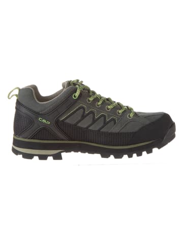 Skórzane buty trekkingowe "Moon Low" w kolorze szaro-oliwkowym