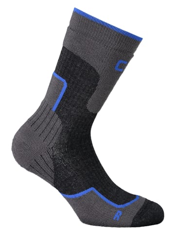 Trekkingsocken in Blau/ Grau/ Schwarz